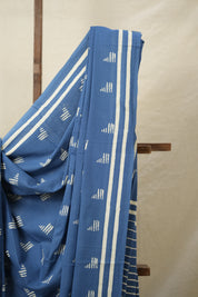Blue HBP Cotton Saree - SRBCS3062