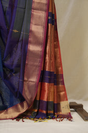 Multicolour Maheshwari Saree - SRMMS1116