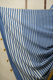 Blue HBP Cotton Saree - SRBCS3062