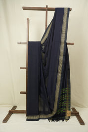 Deep Blue Narayan Peth Cotton Saree - SRDBNPCS100