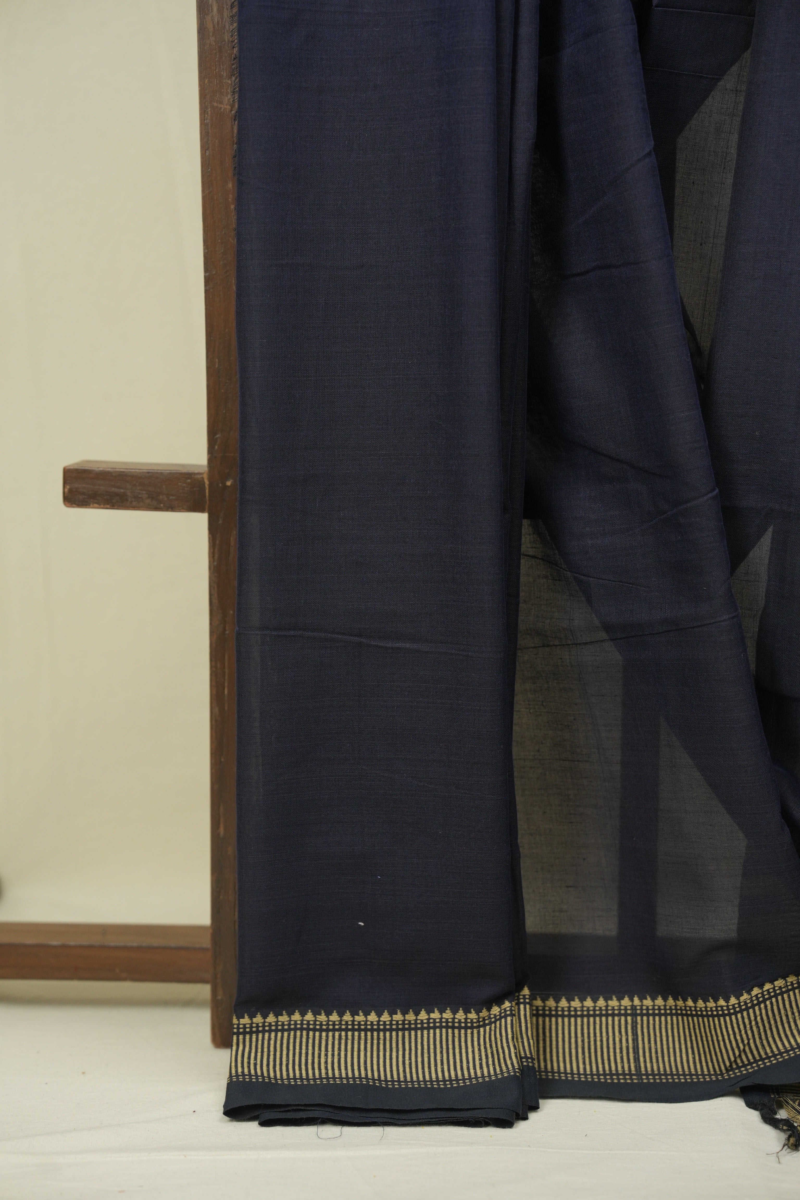 Deep Blue Narayan Peth Cotton Saree - SRDBNPCS100