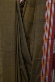 Multicolor Black Cotton Ilkal Saree - SRMBCIS874