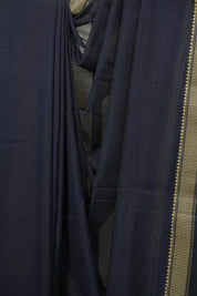 Deep Blue Narayan Peth Cotton Saree - SRDBNPCS100