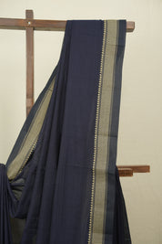 Deep Blue Narayan Peth Cotton Saree - SRDBNPCS100