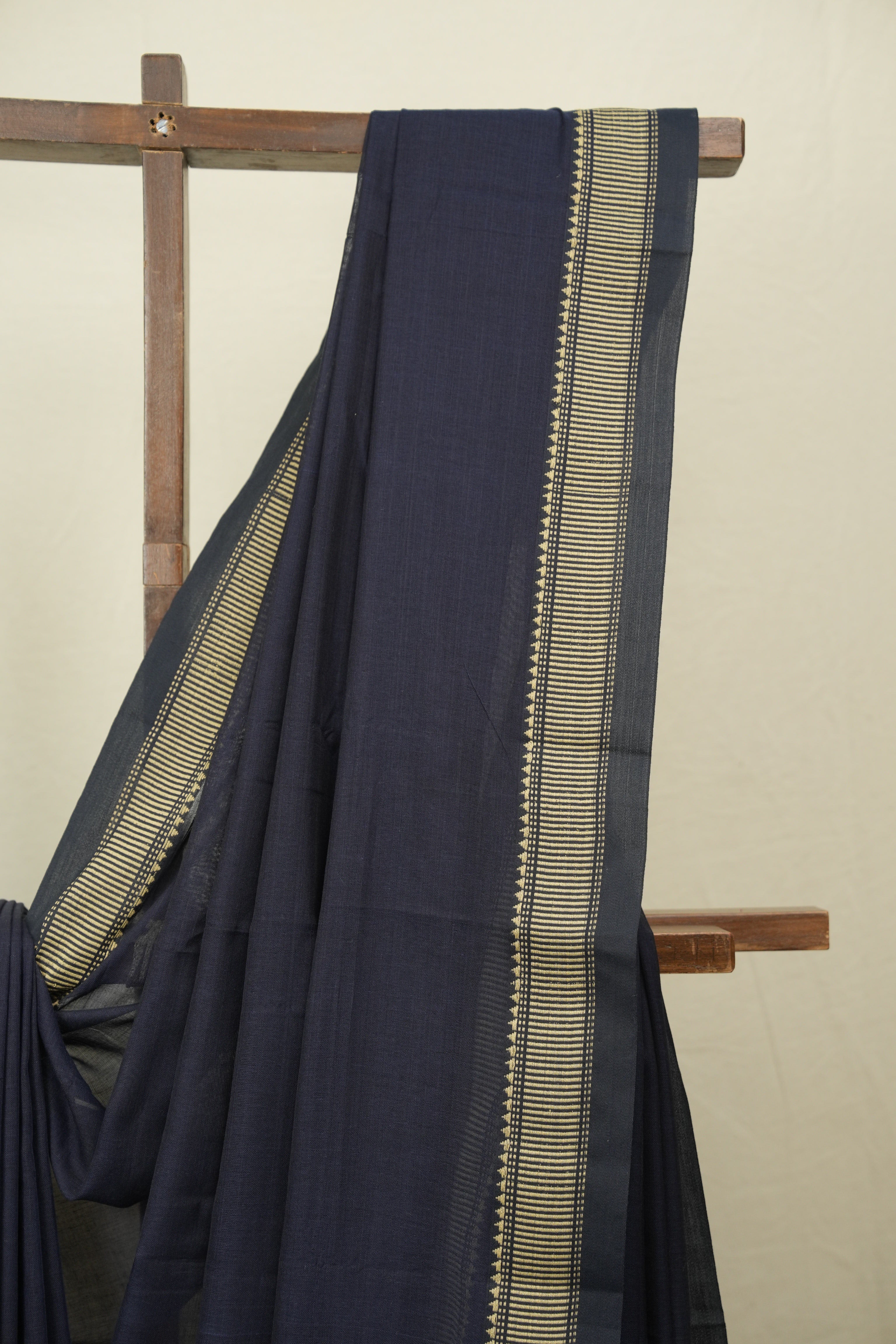 Deep Blue Narayan Peth Cotton Saree - SRDBNPCS100