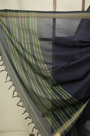 Deep Blue Narayan Peth Cotton Saree - SRDBNPCS100