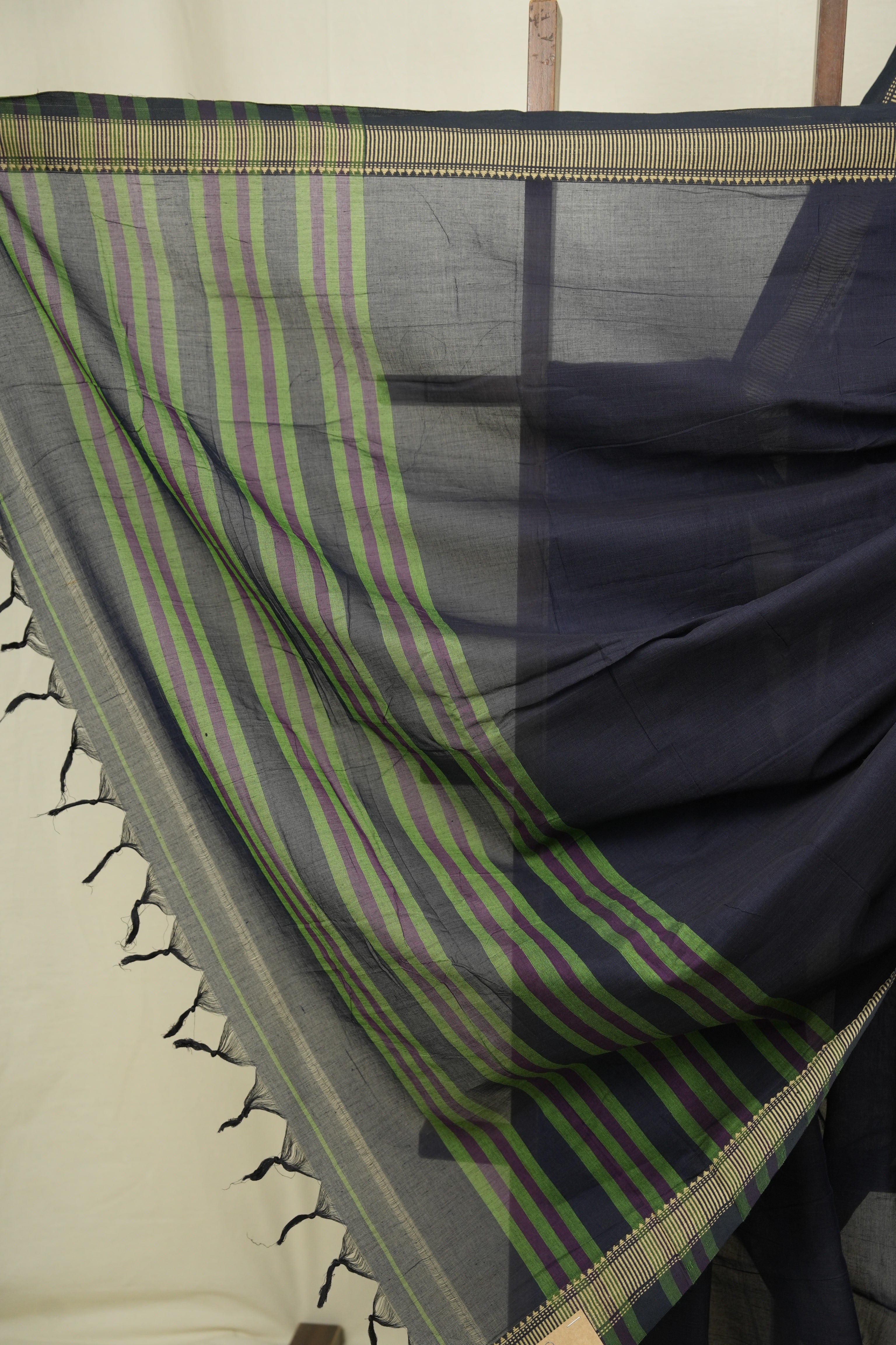 Deep Blue Narayan Peth Cotton Saree - SRDBNPCS100