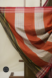 Multicolor Black Cotton Ilkal Saree - SRMBCIS874