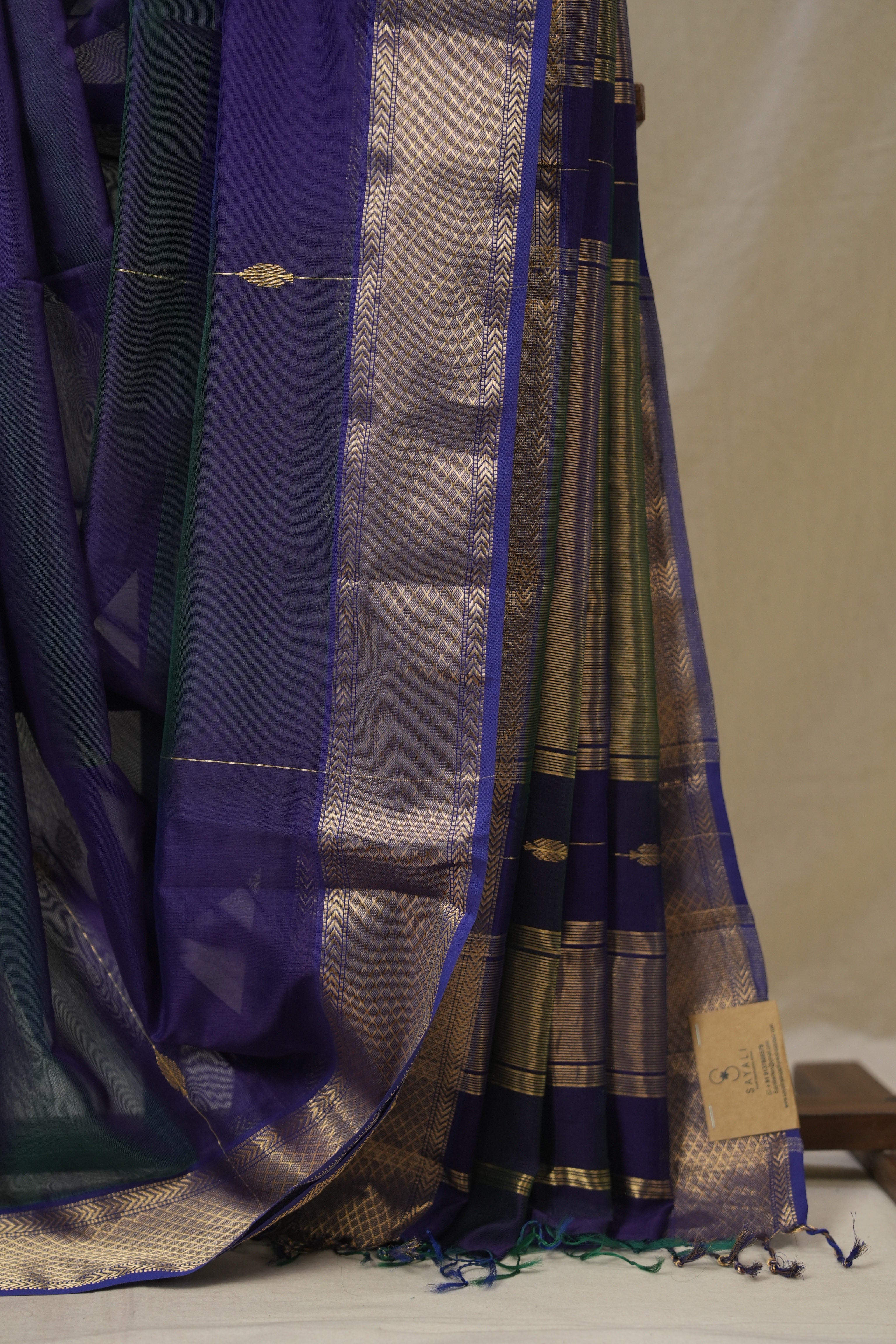 Purple Maheshwari Saree - SRPMS1115