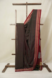 Two Tone Green Cotton Ilkal Saree - SRTTGCIS872