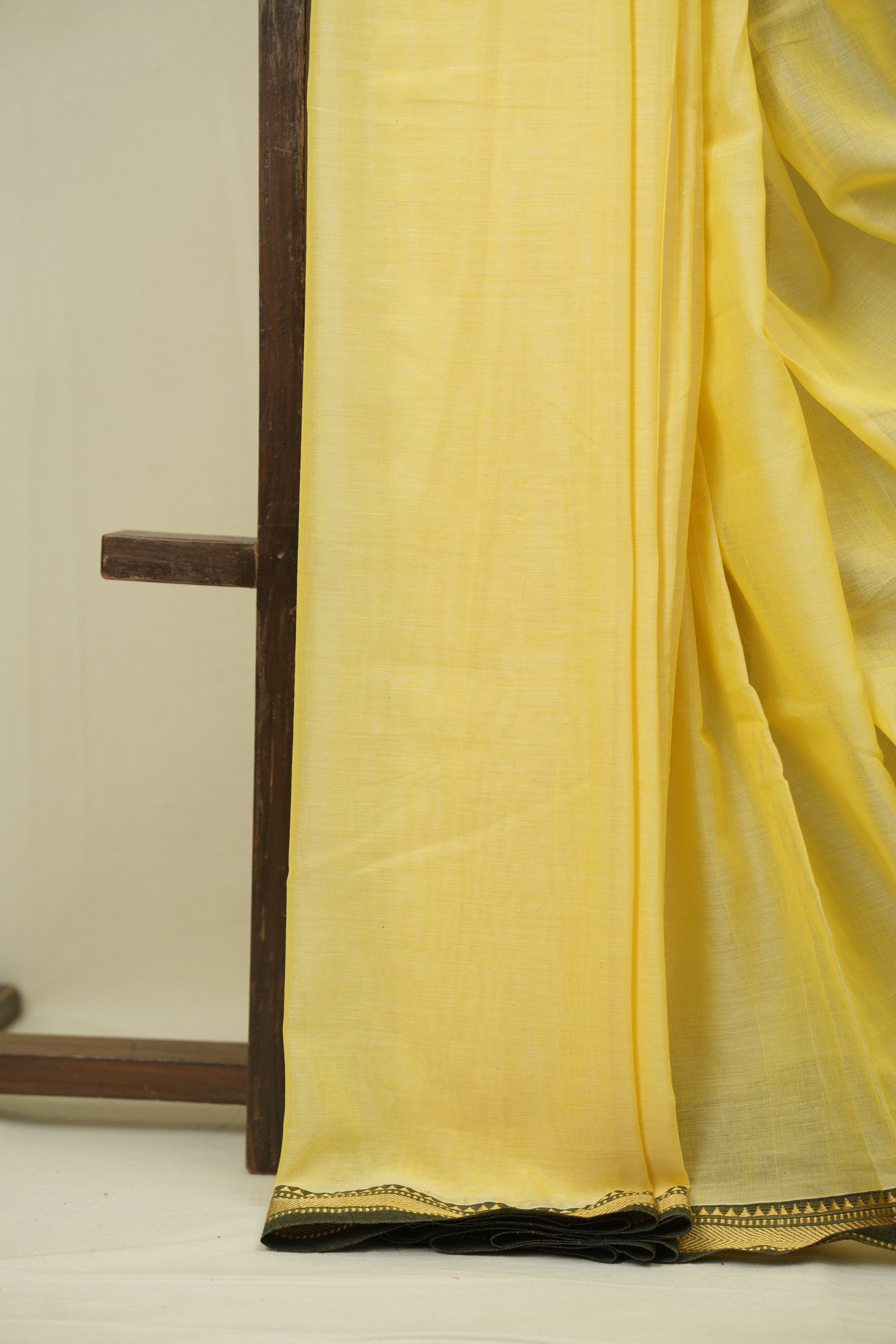 Yellow Narayan Peth Cotton Saree - SRYNPCS99