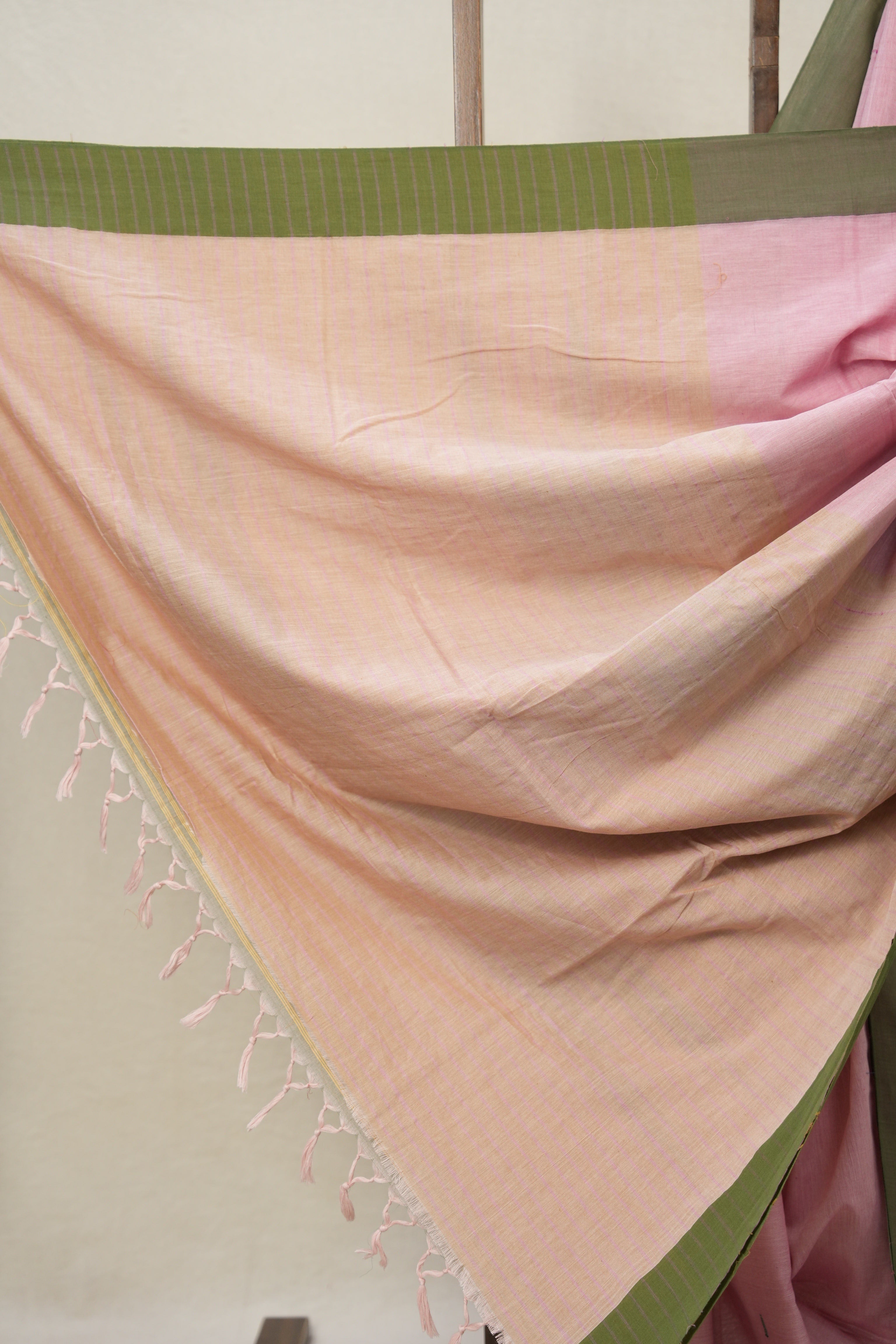 Pink Plain Cotton Ilkal Saree - SRPPCIS800