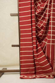 Maroon HBP Cotton Saree - SRMCS3060