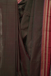 Two Tone Green Cotton Ilkal Saree - SRTTGCIS872