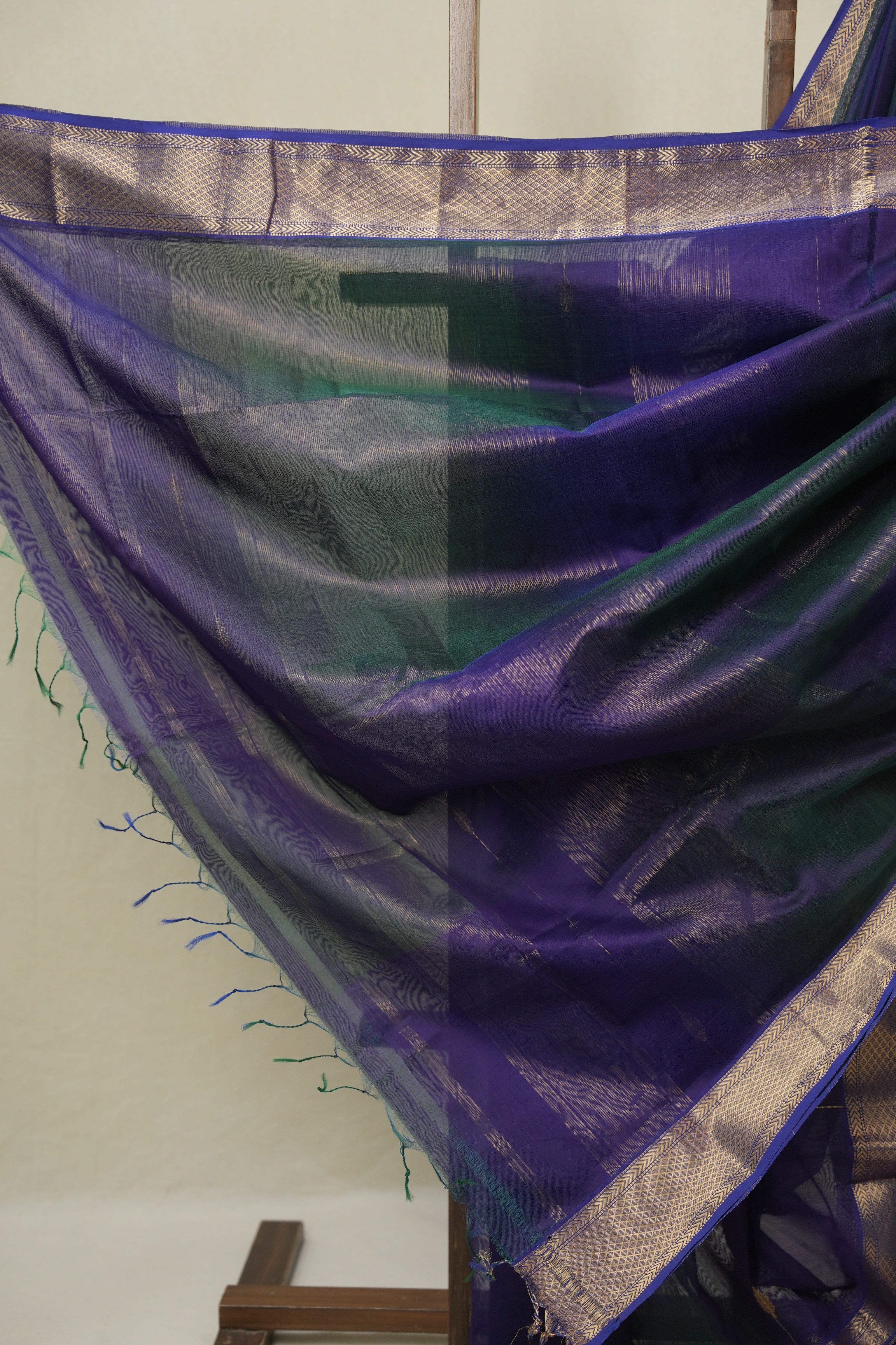 Purple Maheshwari Saree - SRPMS1115