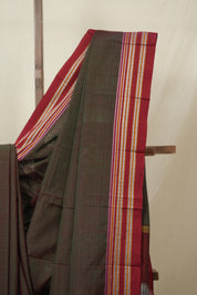 Two Tone Green Cotton Ilkal Saree - SRTTGCIS872
