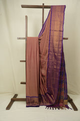 Dusty Pink Narayan Peth Cotton Saree - SRDPNPCS102