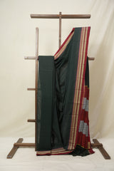 Green Cotton Ilkal Saree - SRGCIS877