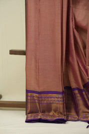Dusty Pink Narayan Peth Cotton Saree - SRDPNPCS102