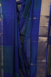 Blue Maheshwari Saree - SRBMS1113