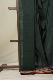 Green Cotton Ilkal Saree - SRGCIS877