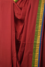Maroon Cotton Patchwork Saree - SRMCPS277
