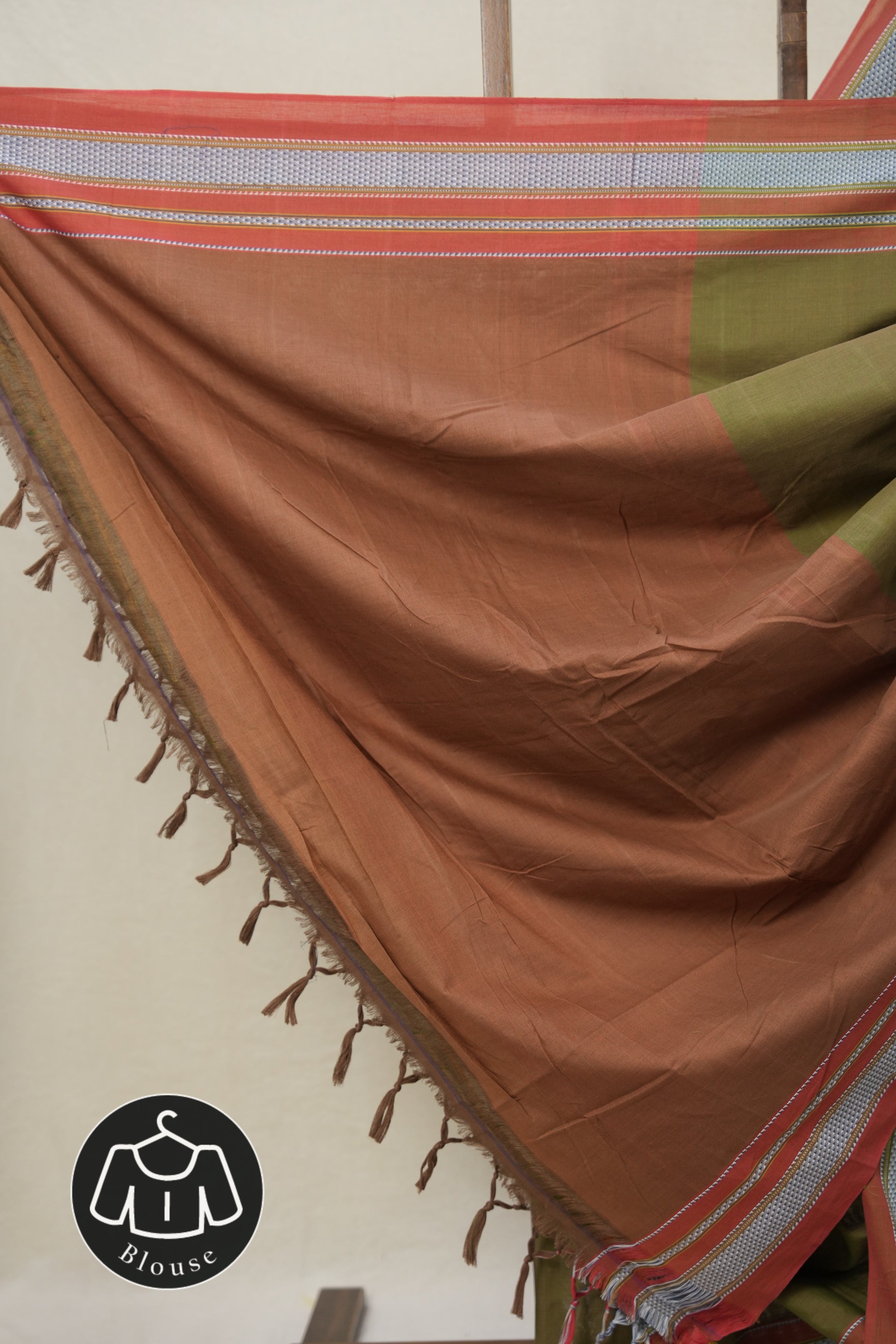 Two Tone Green Plain Cotton Ilkal Saree - SRTTGPCIS789