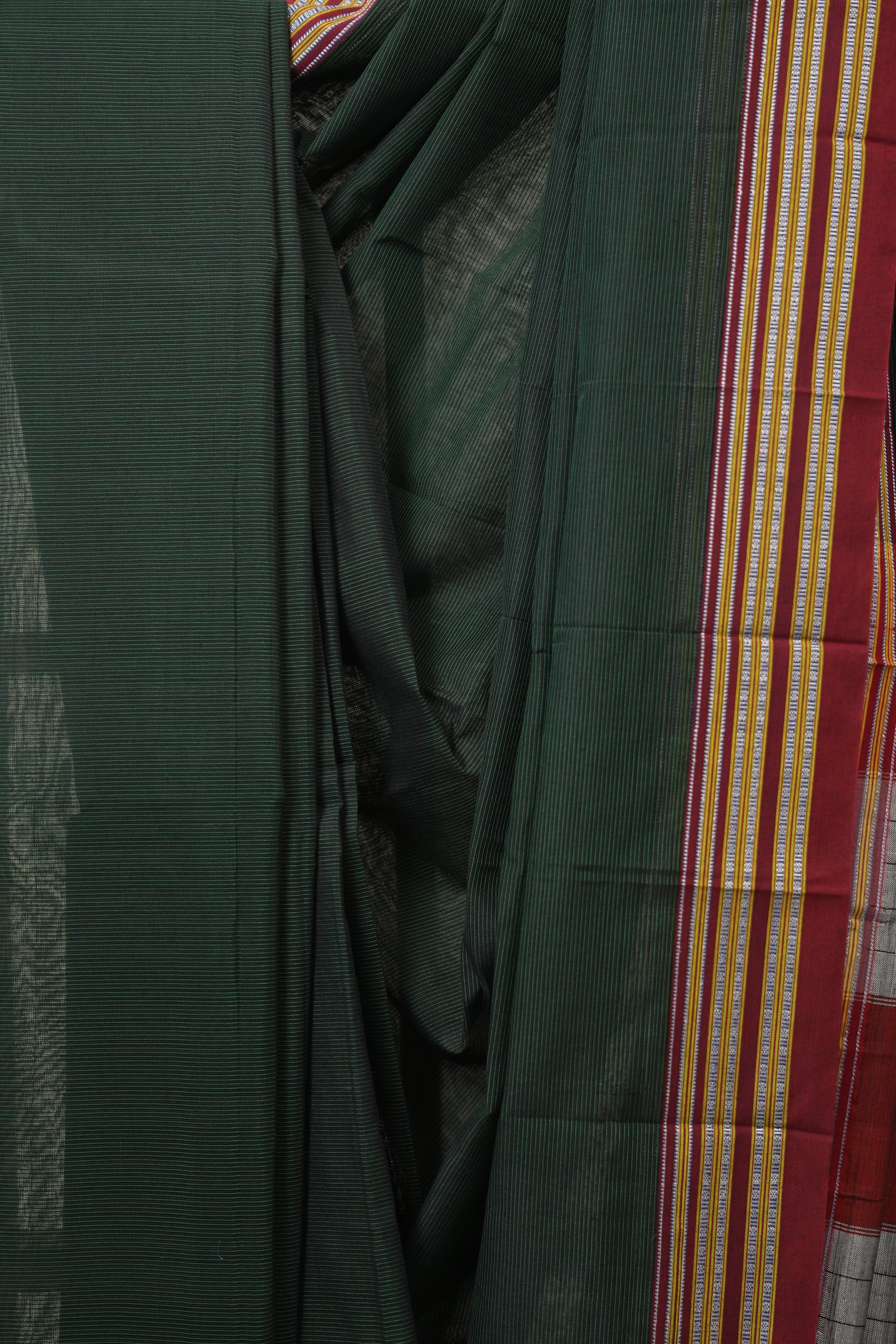 Green Cotton Ilkal Saree - SRGCIS877