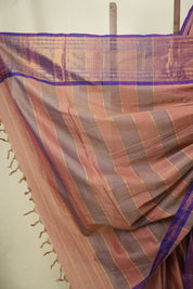 Dusty Pink Narayan Peth Cotton Saree - SRDPNPCS102