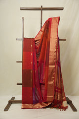 Multicolour Maheshwari Saree - SRMMS1112