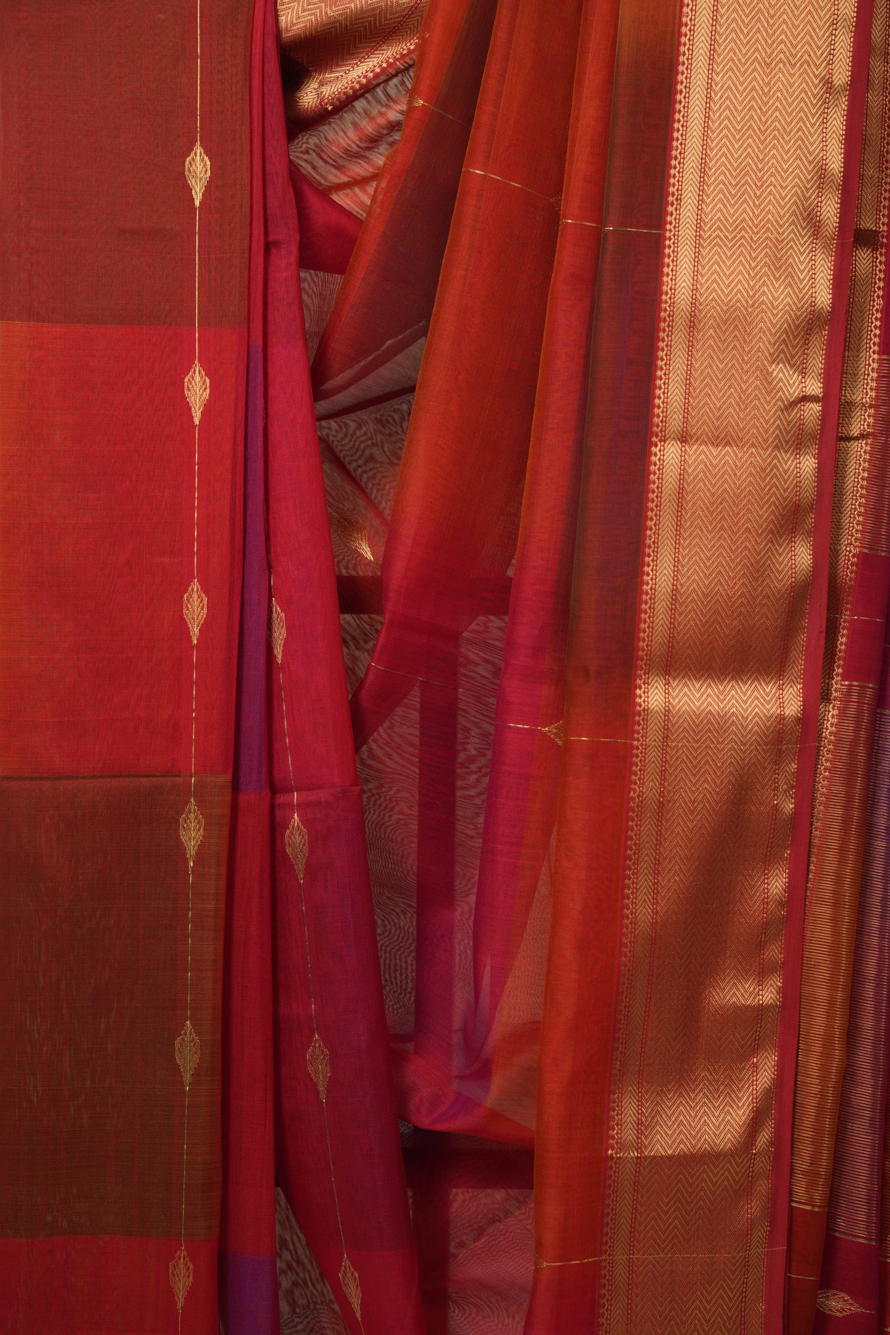 Multicolour Maheshwari Saree - SRMMS1112