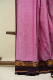 Pink Narayan Peth Cotton Saree - SRPNPCS103