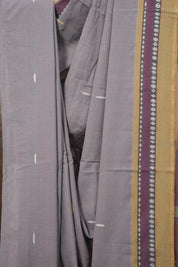 Two Tone Lavender Pink Plain Cotton Ilkal Saree - SRTTLPPCIS790