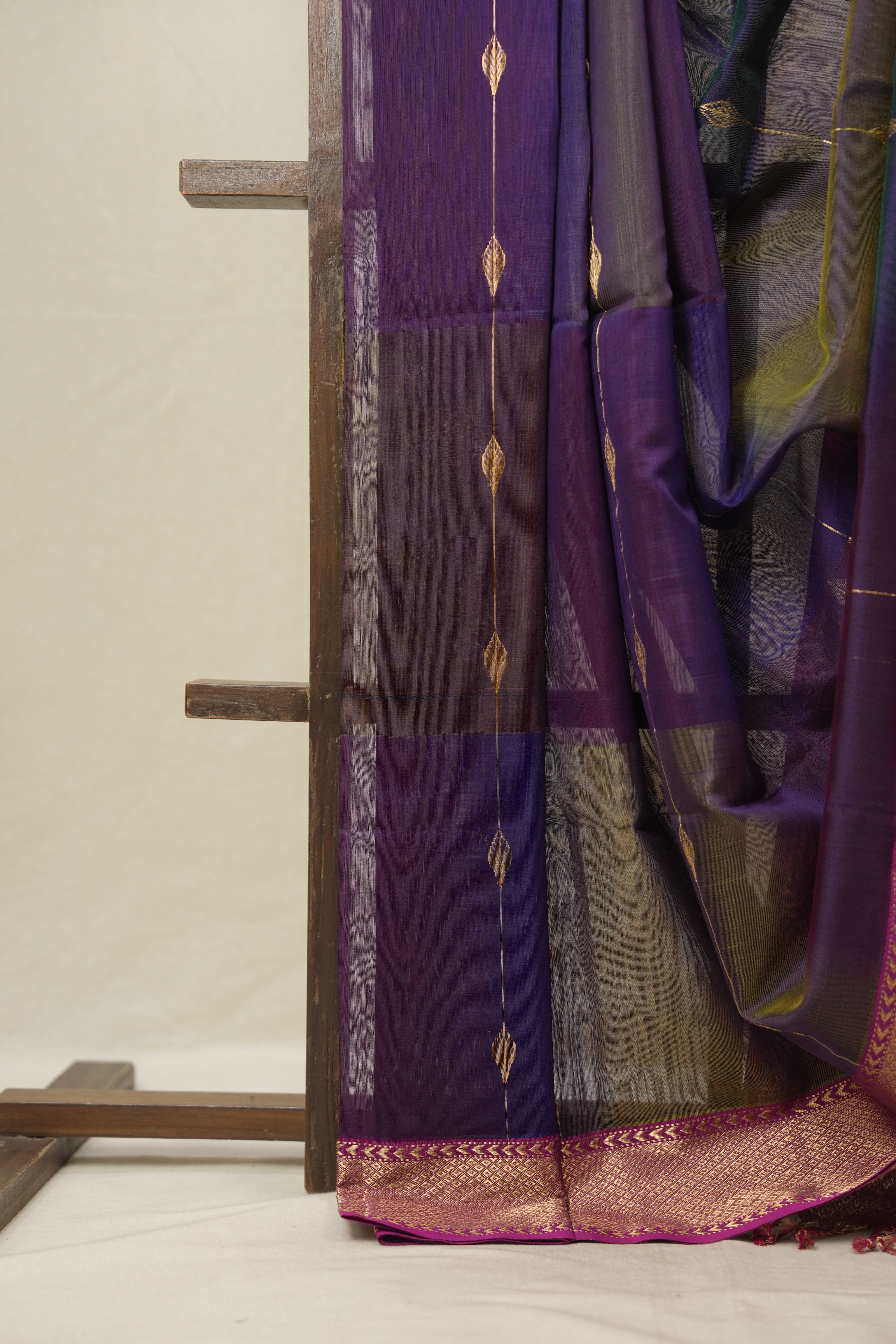 Purple Maheshwari Saree - SRPMS1114