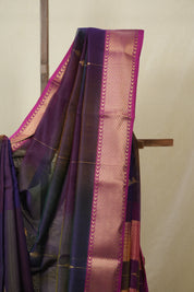 Purple Maheshwari Saree - SRPMS1114