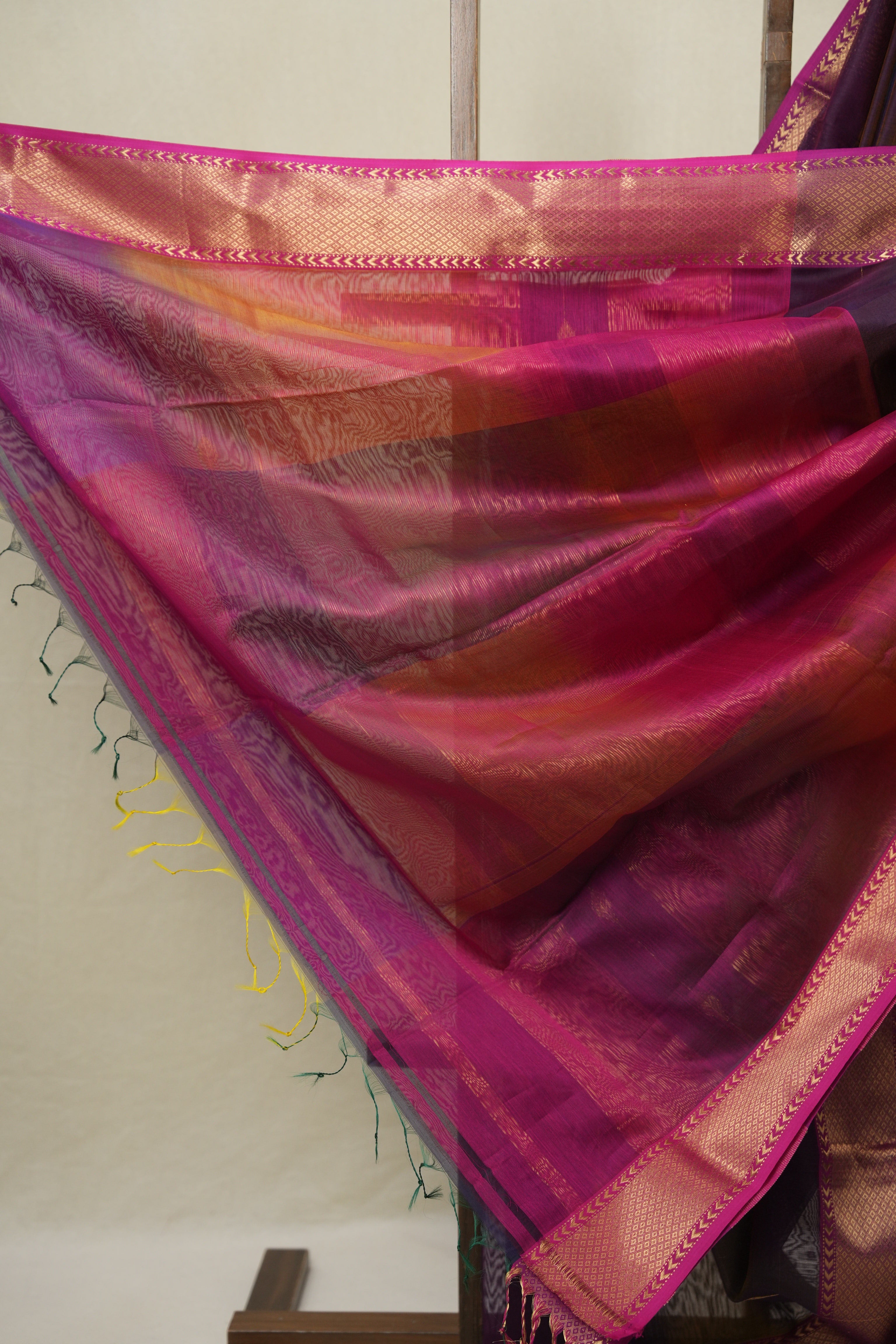 Purple Maheshwari Saree - SRPMS1114