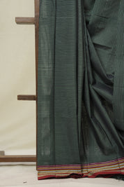 Green Cotton Ilkal Saree - SRGCIS875
