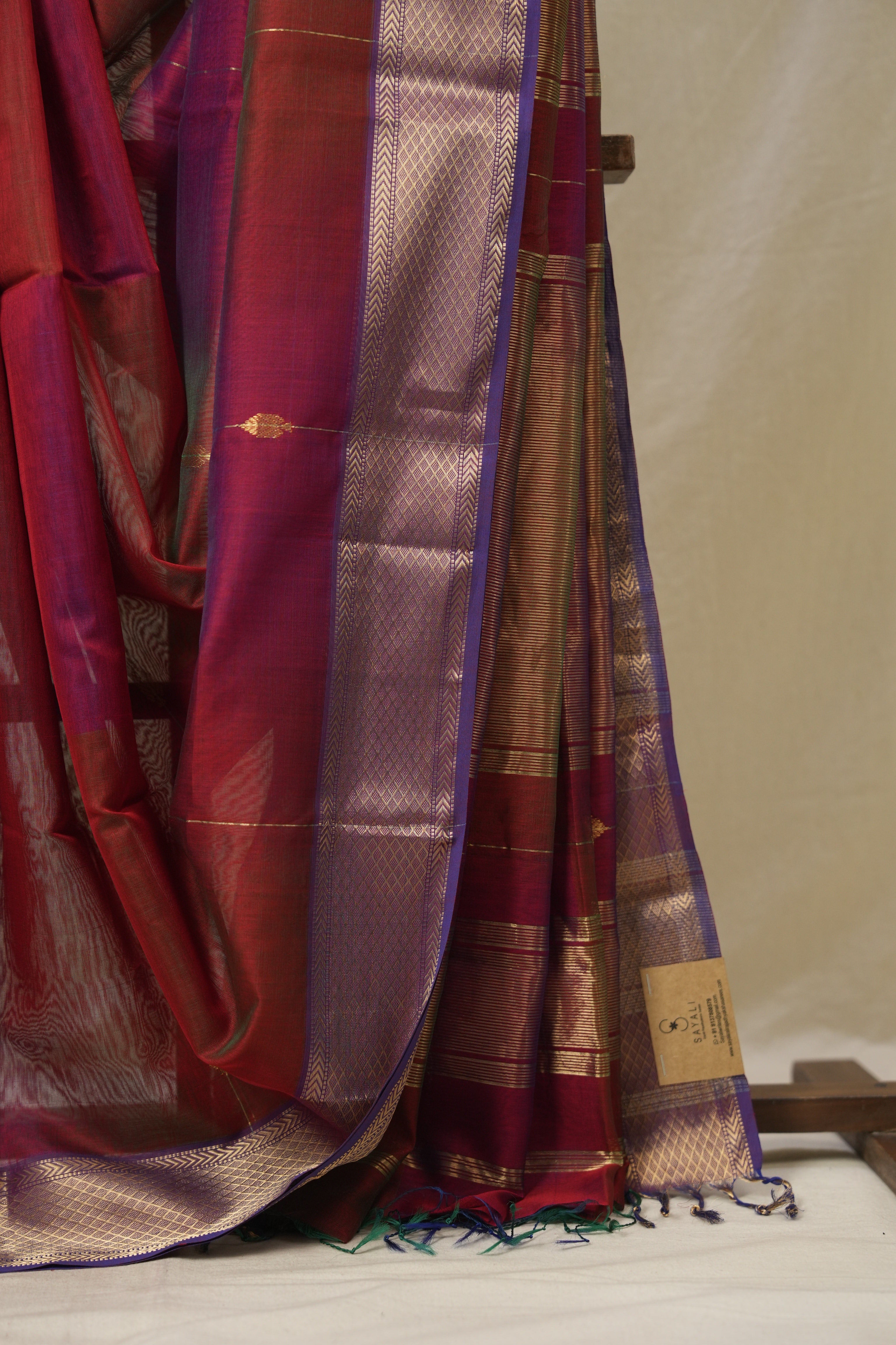 Multicolour Maheshwari Saree - SRMMS1111