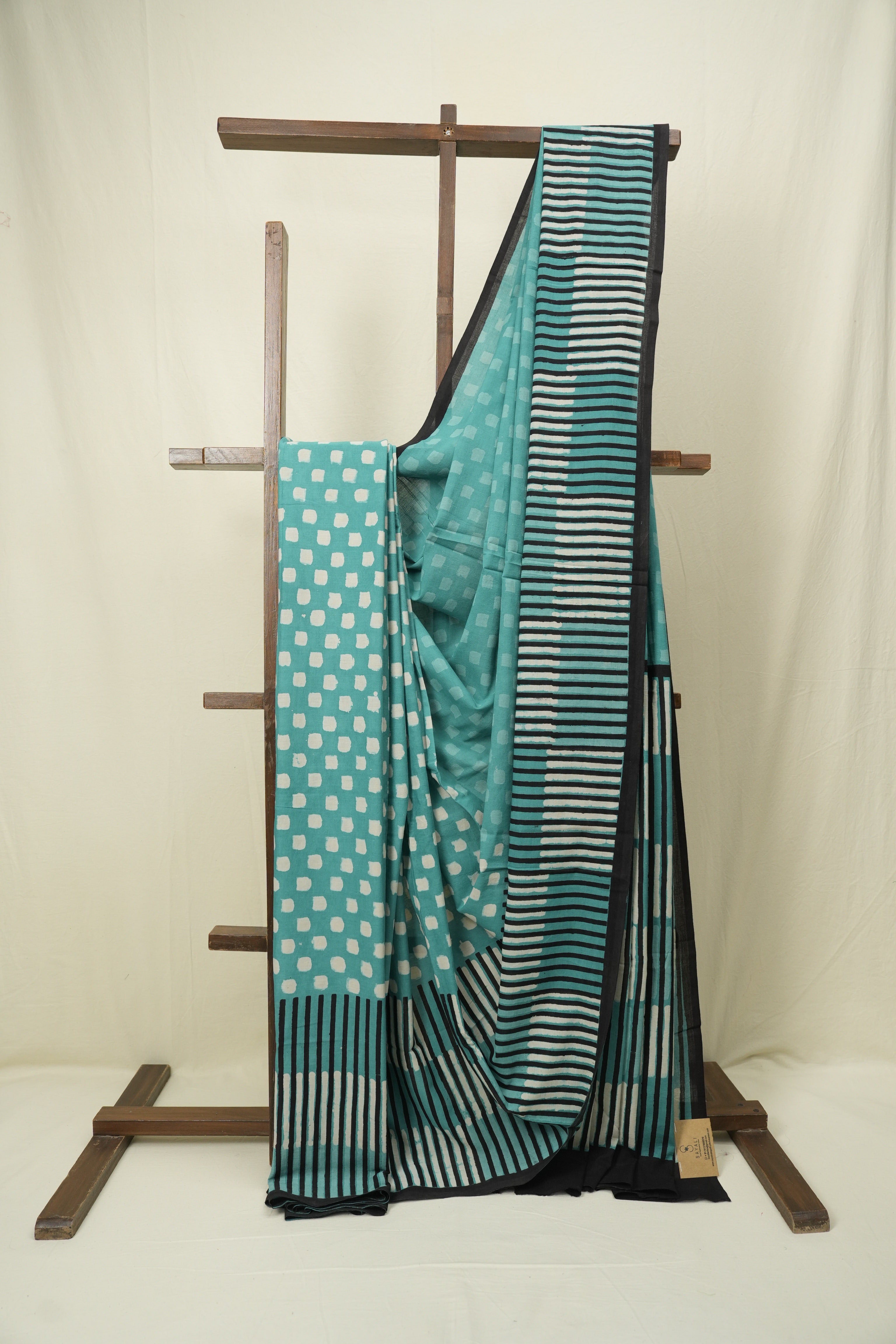 Green HBP Cotton Saree - SRGCS3502