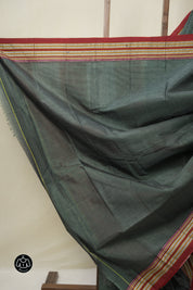 Green Cotton Ilkal Saree - SRGCIS875