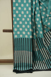 Green HBP Cotton Saree - SRGCS3502