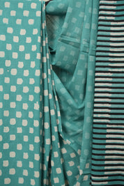 Green HBP Cotton Saree - SRGCS3502