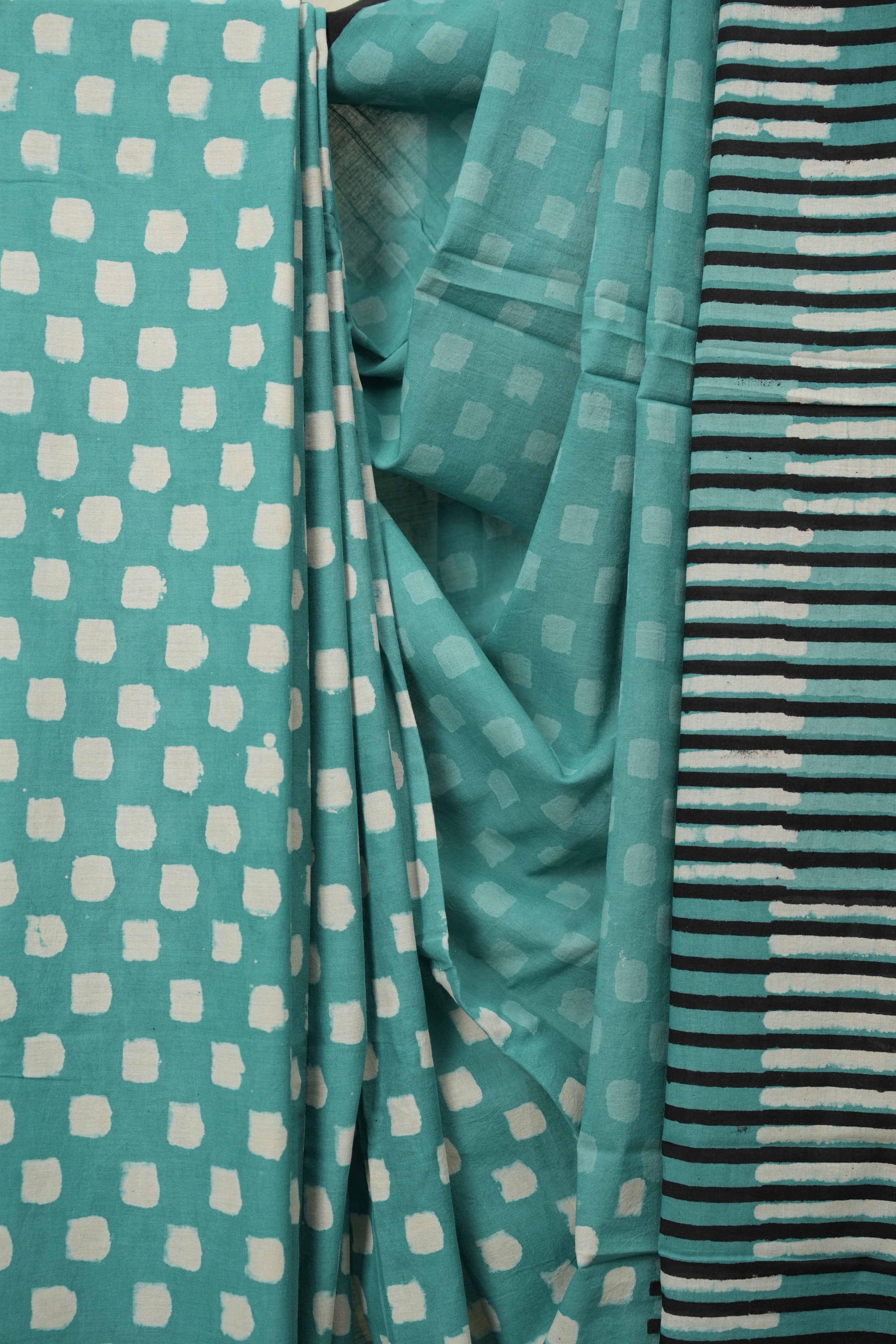 Green HBP Cotton Saree - SRGCS3502