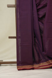 Purple Cotton Ilkal Saree - SRPCIS870