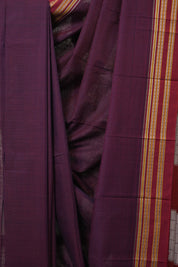 Purple Cotton Ilkal Saree - SRPCIS870