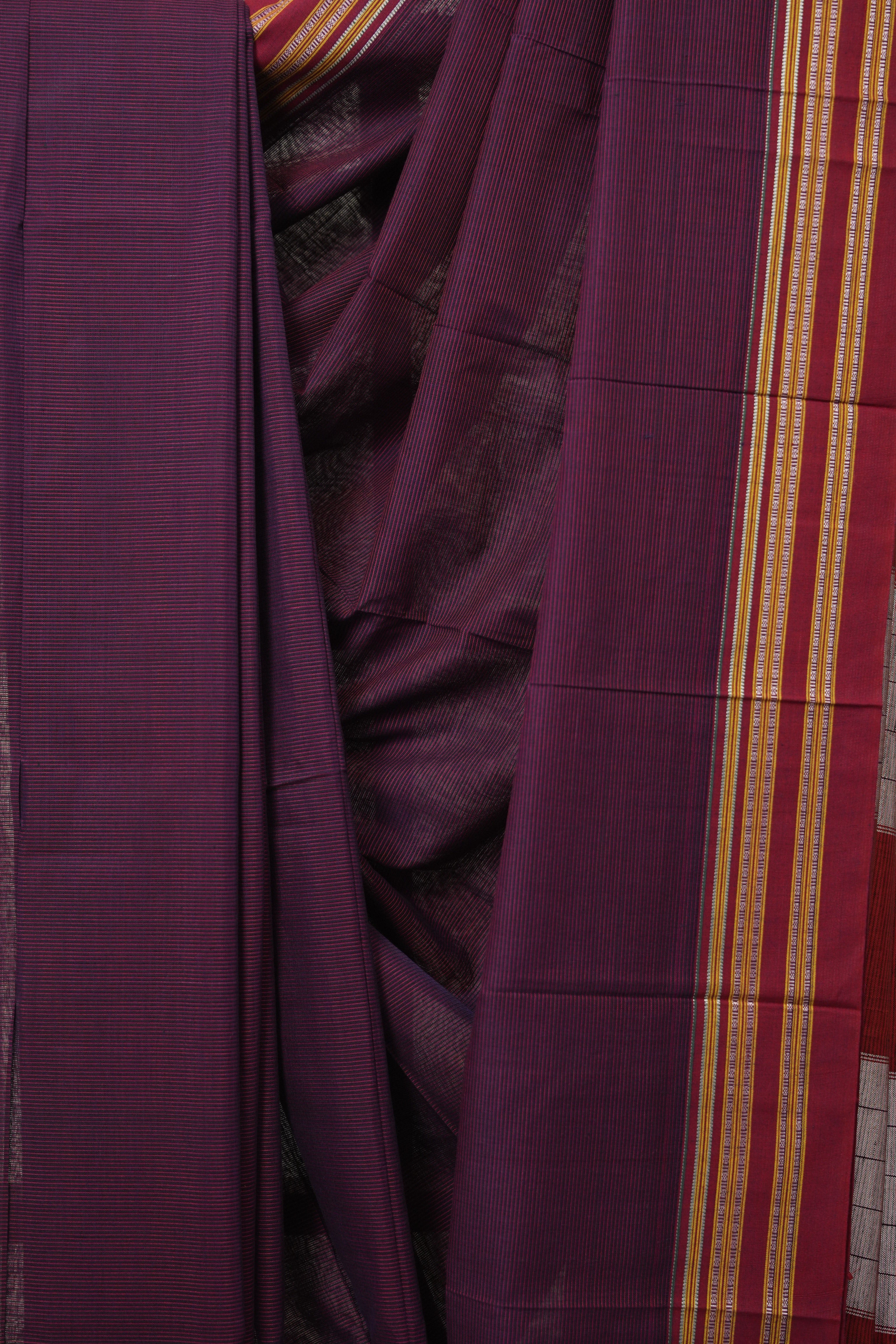 Purple Cotton Ilkal Saree - SRPCIS870