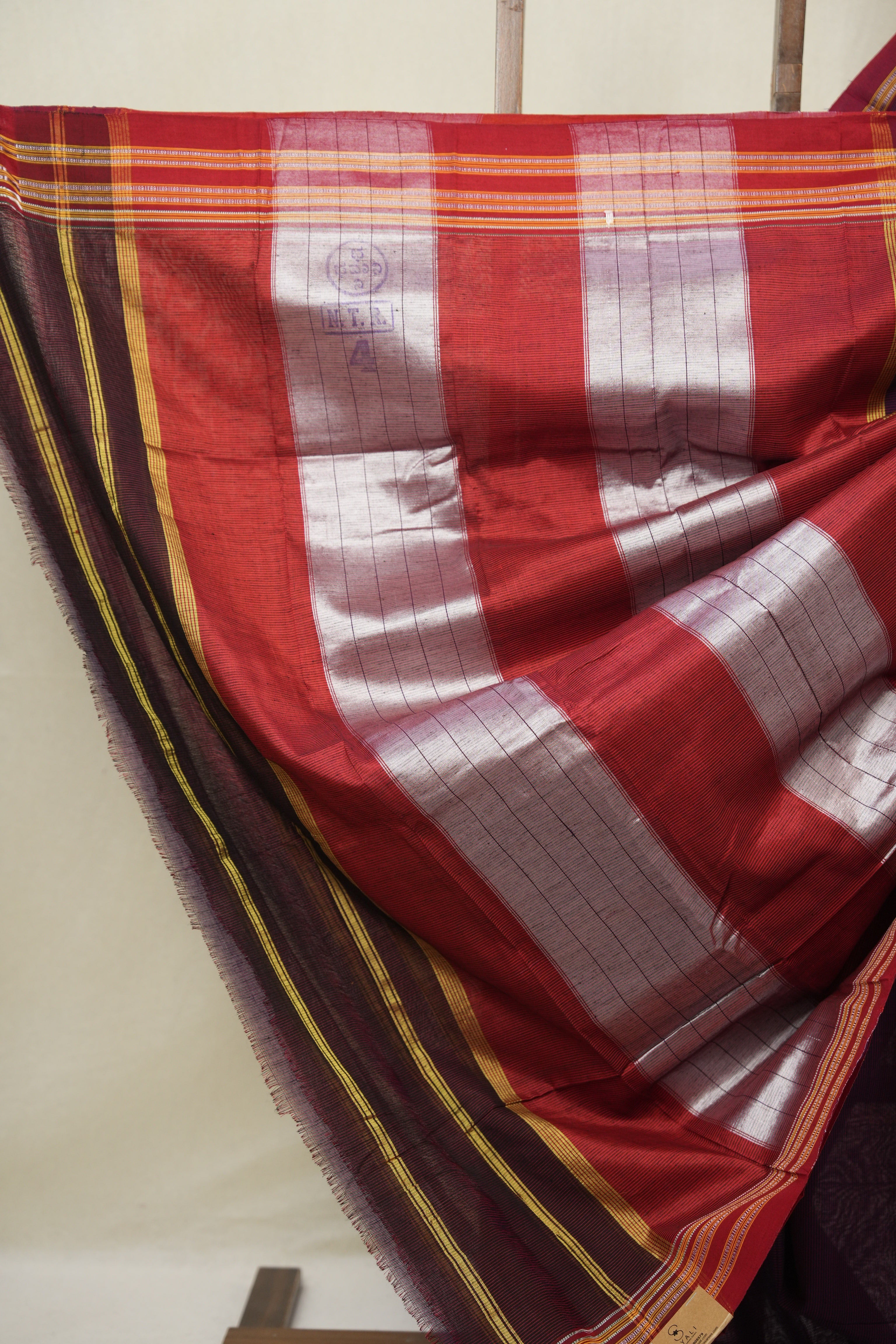 Purple Cotton Ilkal Saree - SRPCIS870