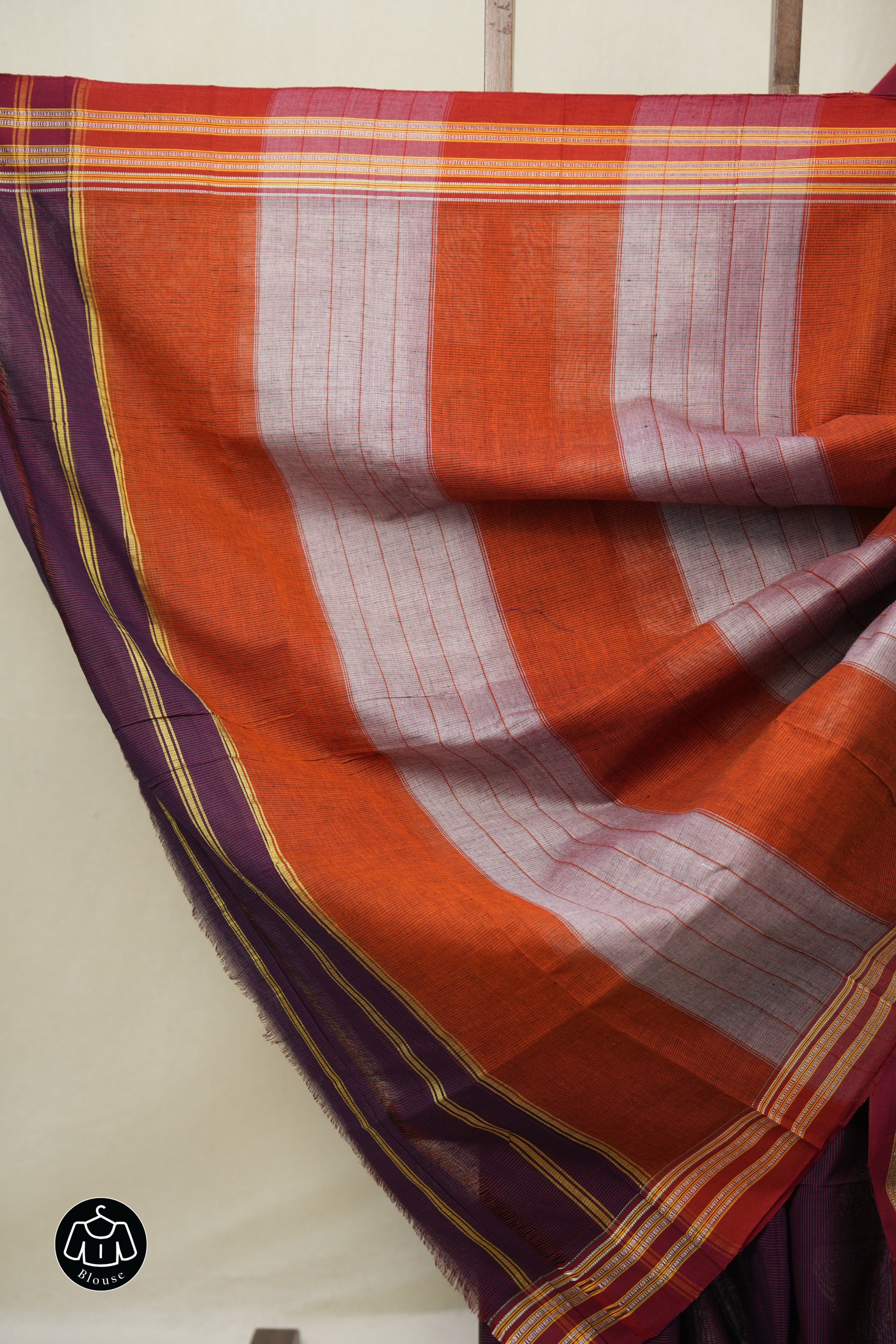 Purple Cotton Ilkal Saree - SRPCIS870
