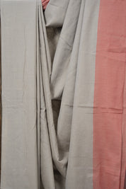 Light Grey Plain Cotton Ilkal Saree - SRLGPCIS793