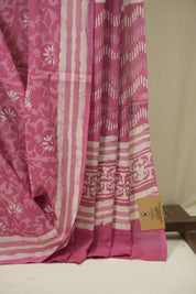 Pink HBP Cotton Saree - SRPCS3505